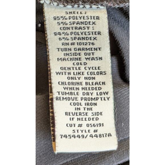 ECI New York Blouse Top Large Black Long Sleeve Draped Front Stretch Career - Picture 8 of 8